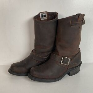 Frye Women’s 12 R Harness Engineer Boots 6 M USA Made Shorty